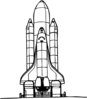 Space Shuttle Liftoff Clip Art