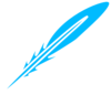 Feather Blue White Clip Art