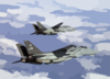 Two F-14 Tomcats Of Fighter Squadron One Zero Three (vf-103) Clip Art