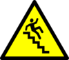 Caution! Stairs Clip Art