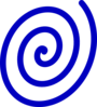 Blue Spiral Clip Art