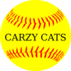 Softball Crazy Cats Clip Art