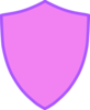 Pink And Purple Shield Clip Art
