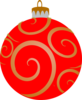 Red Decorative Ornament Clip Art