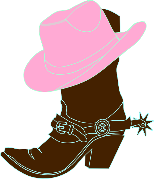 Cowgirl Hat And Boot Clip Art at Clker.com - vector clip art online,  royalty free & public domain