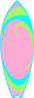 Pink Surfboard Clip Art