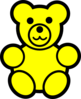 Yellow Bear Clip Art