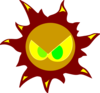 Angry Sun Clip Art