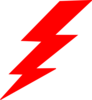 Lightning-red Clip Art