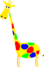 Giraffa With Spots 2 Clip Art
