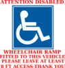 Wheelchair Car Sign Clip Art