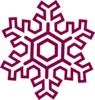 Burgundy Snowflake Clipart Clip Art