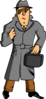 Spy Without Gun Clip Art