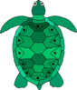 Teal Sea Turtle Clip Art