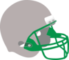 Silver And Green Helmet Clip Art