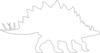 Stegosaurus Outline Clip Art