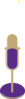 Purple & Gold Mic Clip Art