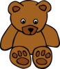 Baby Brown Bear Clip Art