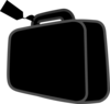 Suitcase Black Clip Art