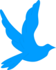 Turquoise Dove Clip Art