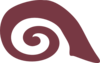 Spiral Snail Reddish-brown Clip Art