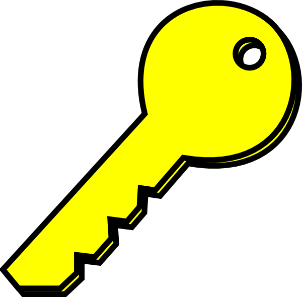 Image result for yellow key clipart
