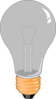 Gray Bulb Clip Art