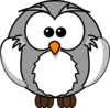 Gray Owl Clip Art