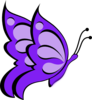 Butterfly Purple Light 01 Clip Art