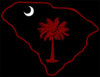 Carolina Logo With Garnet Palm Tree Clip Art