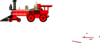 Red Steam Train Clip Art