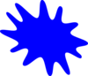 Blue Paint Splat Clip Art