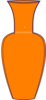 Orange Vase Clip Art