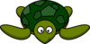 Cute Green Turtle Clip Art