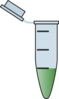 Eppendorf With Green Solution Clip Art