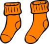 Orange Sock Clip Art