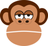 Monkey Cartoon Face Clip Art