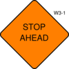Stop Ahead Clip Art