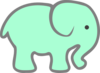 Green Baby Elephant Clip Art