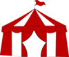 Blue Circus Tent. Clip Art