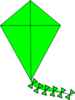 Green Kites Clip Art