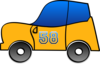 Funny Yellow Car Clip Art