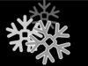 Snowflakes Gray Clip Art