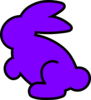 Purple Bunny Clip Art
