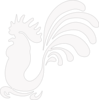 White Rooster Reverse Clip Art