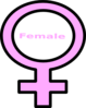 Pink Female Symbol Clip Art