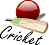 Cricket Bat And Ball Clip Art