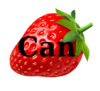 Strawberry Can Sight Word Clip Art