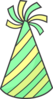 Striped Party Hat Clip Art
