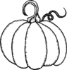 Totetude Pumpkin Outline Clip Art